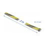 DeLOCK Funda trenzada estirable 2 m x 6 mm negro-amarillo