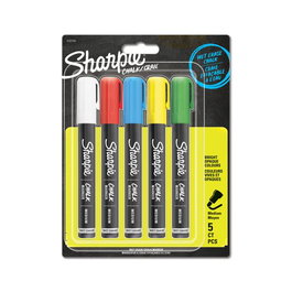 Marcador Tiza Liquida Sharpie Chalk Marker Colores Surtidos Blister De 5