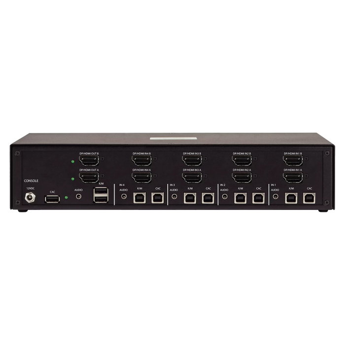 StarTech KVM Switch Seguro de 4 Puertos Dual-Monitor HDMI-DP 4K 60Hz NIAP 4.0