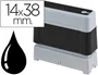 Brother Pack de 6 monturas de sellos originales 14 mm x 38 mm negro