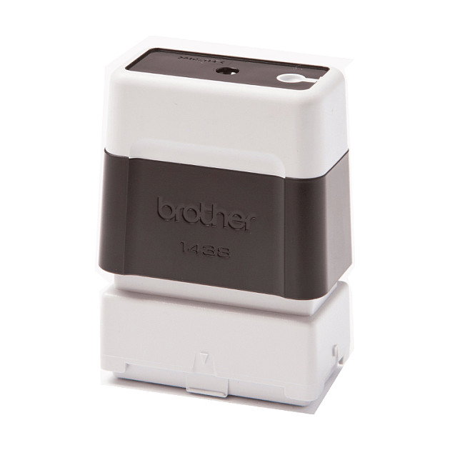 Brother Pack de 6 monturas de sellos originales 14 mm x 38 mm negro