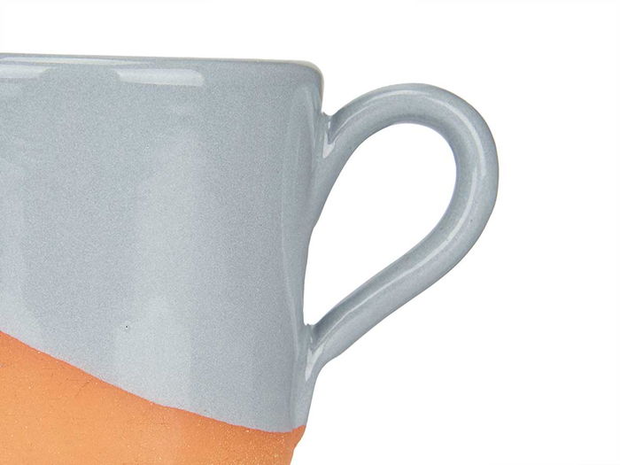 La Dehesa Taza Cafe Barro 80Ml Asa Gris 8.5x5.5x6.4cm (Set de 24)