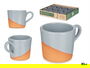 La Dehesa Taza Cafe Barro 80Ml Asa Gris 8.5x5.5x6.4cm (Set de 24)
