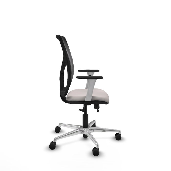 PIQUERAS Y CRESPO Silla de oficina Motilla con mecanismo Sincro/Traslack, Blanco/Negro PIQUERAS Y CRESPO Silla de oficina Motilla con mecanismo Sincro/Traslack, Blanco/Negro