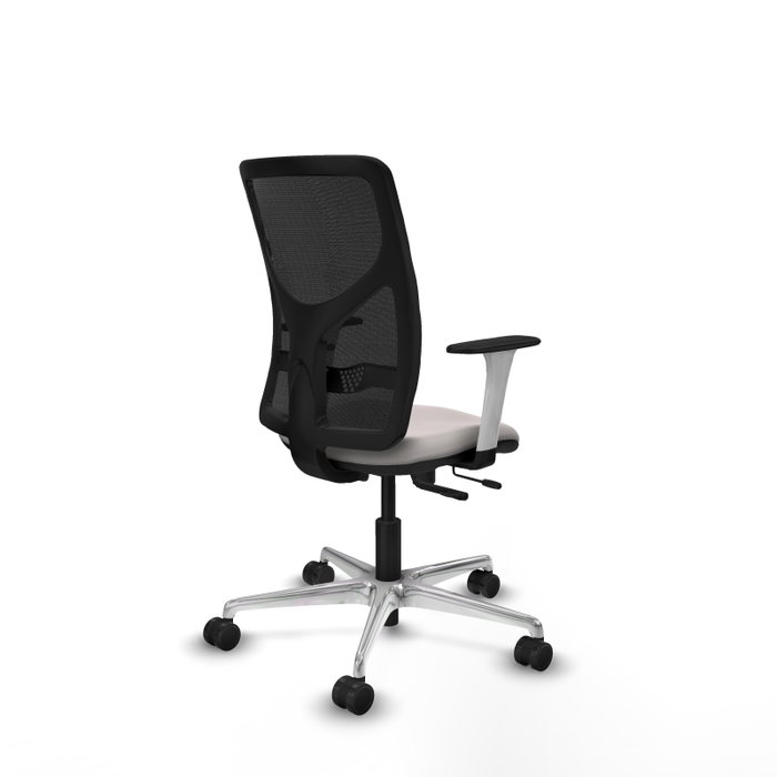 PIQUERAS Y CRESPO Silla de oficina Motilla con mecanismo Sincro/Traslack, Blanco/Negro PIQUERAS Y CRESPO Silla de oficina Motilla con mecanismo Sincro/Traslack, Blanco/Negro