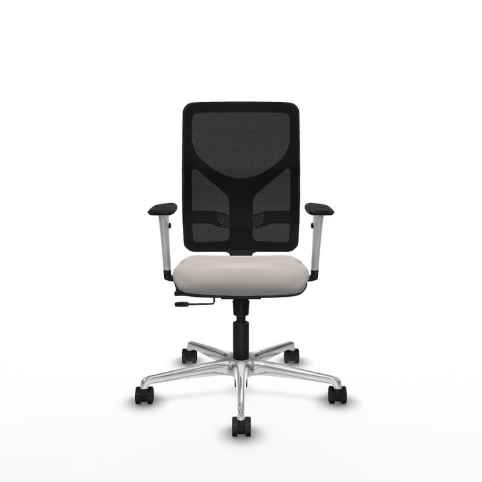 PIQUERAS Y CRESPO Silla de oficina Motilla con mecanismo Sincro/Traslack, Blanco/Negro PIQUERAS Y CRESPO Silla de oficina Motilla con mecanismo Sincro/Traslack, Blanco/Negro