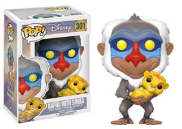 El rey león POP! Disney Vinyl Figura Rafiki & Simba 9 cm