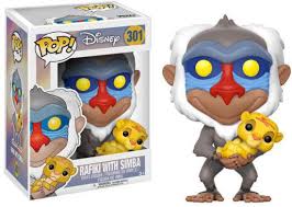 Funko POP! Disney El rey león Figura Rafiki & Simba