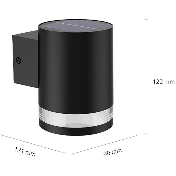 Philips Fyce PHI1706880680498 - Aplique de Pared para Exterior con Energía Solar, Color Negro Philips Fyce PHI1706880680498 - Aplique de Pared para Exterior con Energía Solar, Color Negro