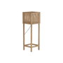 DKD Home Decor Lámpara de Pie Mango y Fibra Marrón Natural