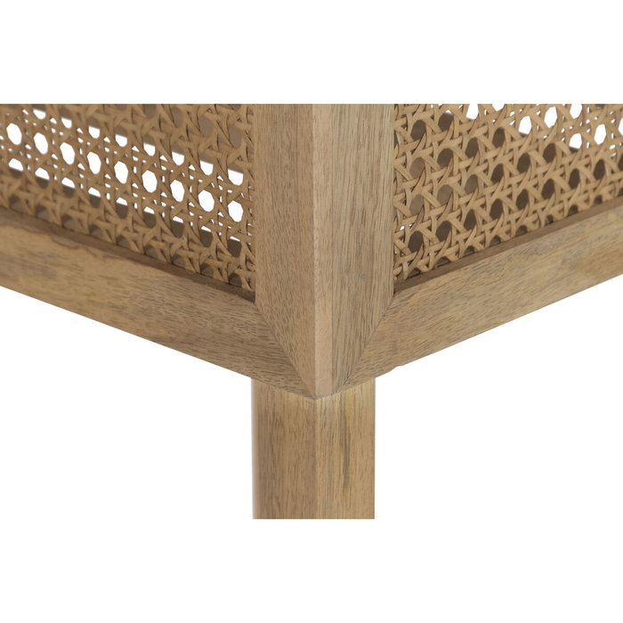 DKD Home Decor Lámpara de Pie Mango y Fibra Marrón Natural