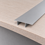 GreenIce Perfil de Aluminio KIMERA-NORGE Anodizado Plata con Difusor Opal y Tapones 2,02m