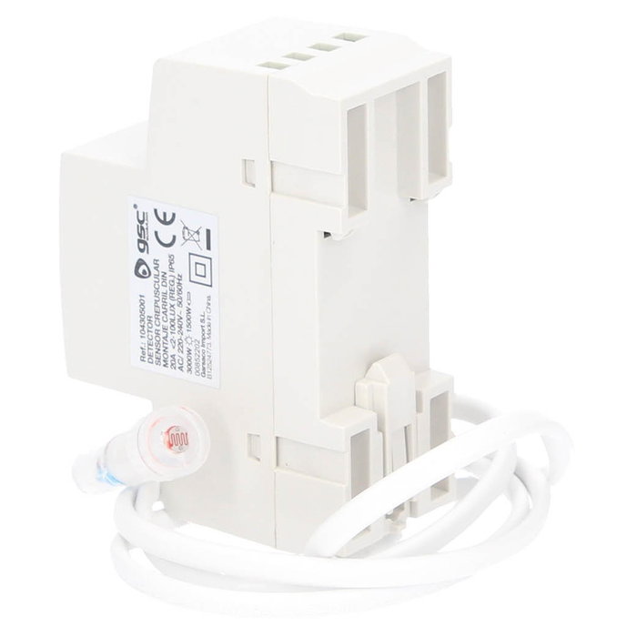 GSC Evolution Detector con sensor crepuscular para montaje en carril DIN