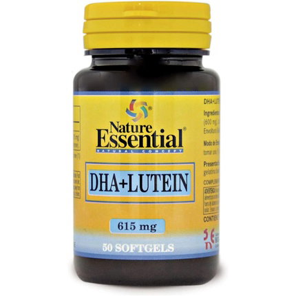 NATURE ESSENTIAL Dha + Luteína 615mg, 50 perlas