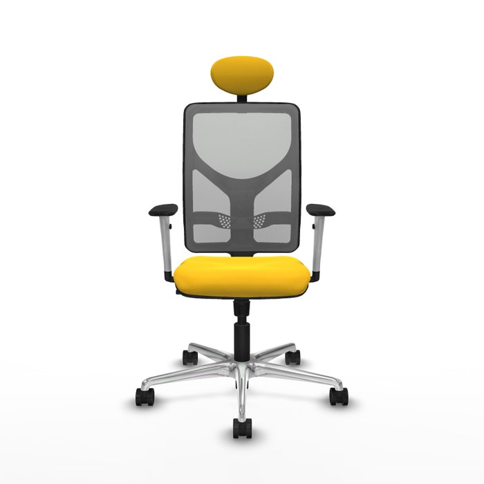 PIQUERAS Y CRESPO Silla de oficina Motilla con mecanismo Sincro, Amarillo y Gris PIQUERAS Y CRESPO Silla de oficina Motilla con mecanismo Sincro, Amarillo y Gris