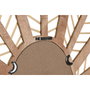 DKD Home Decor Espejo de Ratán con Diseño de Hojas, Marrón Natural, 60x67x2 cm