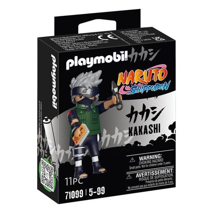 Playmobil Figura Kakashi Naruto Shippuden con Perro, Kunai y Libro Playmobil Figura Kakashi Naruto Shippuden con Perro, Kunai y Libro