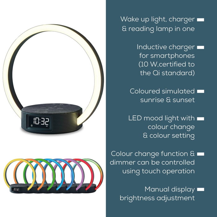Beurer WL 65 Wake-up Light con estación de carga rápida inalámbrica Beurer WL 65 Wake-up Light con estación de carga rápida inalámbrica