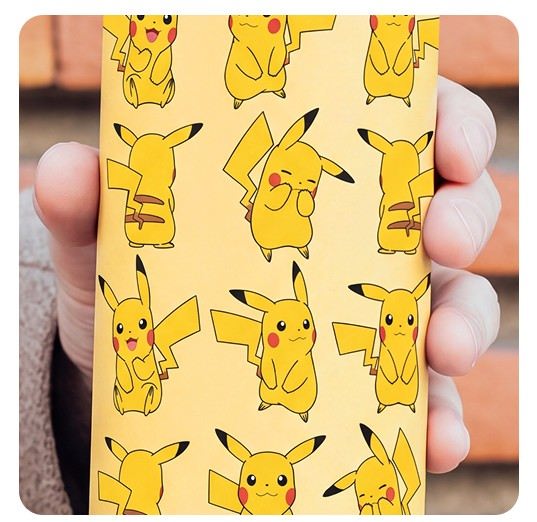 QUOKKA Botella Termo de Acero Inoxidable Pokémon Pikachu Amarillo Claro 630 ml