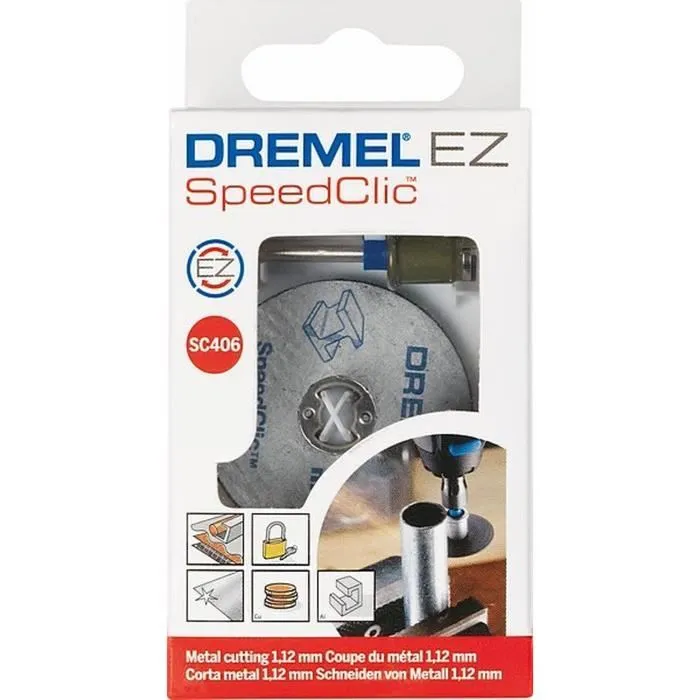 Dremel EZ Speedclic Adaptador + 2 Discos de Corte para Metales