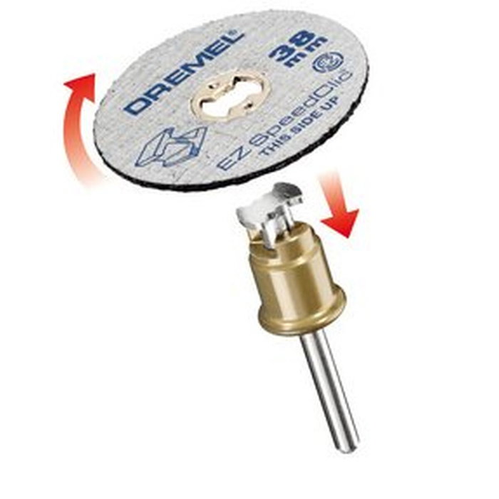Dremel Adaptador EZ Speedclic con 2 discos de corte Dremel Adaptador EZ Speedclic con 2 discos de corte