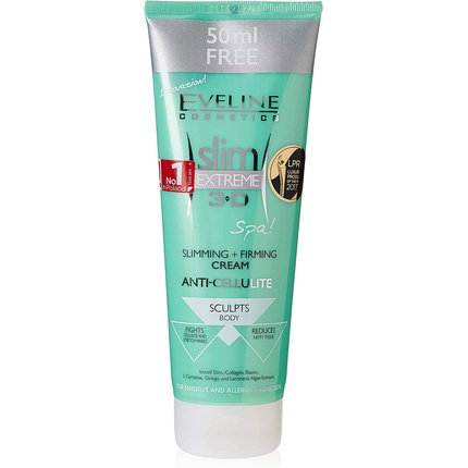 Eveline Cosmetics Slim Extreme 3D Crema Anticelulítica Adelgazante y Reafirmante 250 ml Eveline Cosmetics Slim Extreme 3D Crema Anticelulítica Adelgazante y Reafirmante 250 ml
