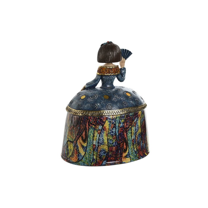 DKD Home Decor Figura Resina Menina Surtido de 3 Unidades Multicolor