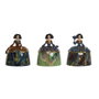 DKD Home Decor Figura Resina Menina Surtido de 3 Unidades Multicolor
