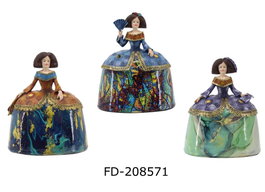 DKD Home Decor Figura Romantico Multicolor 21.5 x 15.5 x 25.5 cm