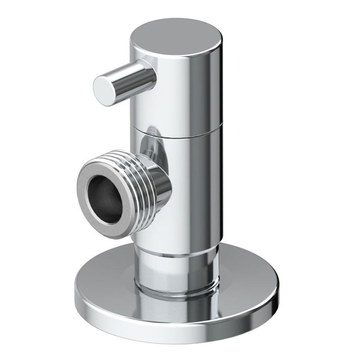 MT Válvula Escuadra Deco Mando Redondo, Cierre Cerámico 1/4 Vuelta Antical, Cromado Silver, 1/2" x 1/2" MT Válvula Escuadra Deco Mando Redondo, Cierre Cerámico 1/4 Vuelta Antical, Cromado Silver, 1/2" x 1/2"