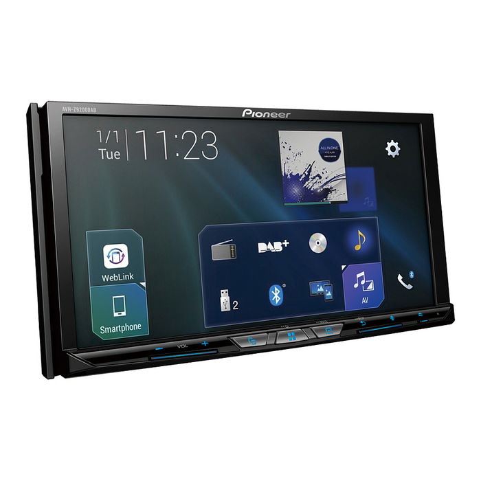 Pioneer AVH-Z9200DAB Receptor Multimedia para Coche con Pantalla Táctil de 6.94", Compatible con Apple CarPlay y Android Auto, Negro