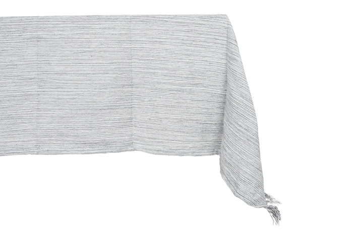 DKD Home Decor Mantel Azul Blanco Poliester y Algodon Reciclado 200 x 150 cm (2 Unidades)