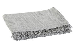 DKD Home Decor Mantel Azul Blanco Poliester y Algodon Reciclado 200 x 150 cm (2 Unidades)