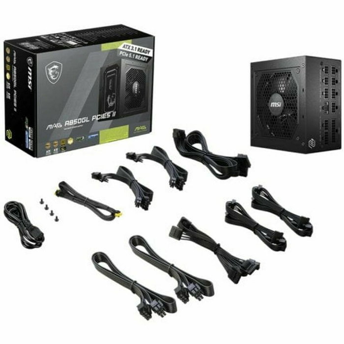 MSI MAG A850GL PCIE5 II 850 W ATX 80 PLUS Gold Negro MSI MAG A850GL PCIE5 II 850 W ATX 80 PLUS Gold Negro