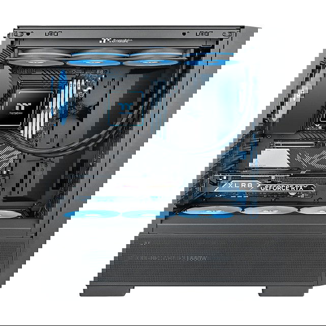 Thermaltake TH360 V3 ARGB Sync AIO Negro - Refrigeración Líquida Todo en Uno, 3 Ventiladores 12 cm, ARGB, 500-2500 RPM, 365W TDP