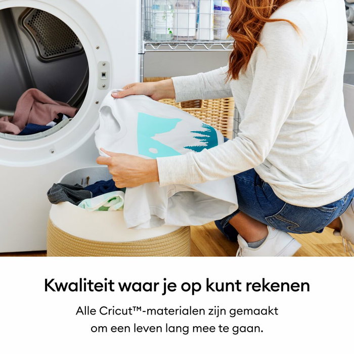 Cricut Smart Iron-On Rollo de vinilo de termotransferencia liso Blanco