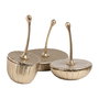 Caja Dorado Metal Decoración 31 X 21,50 X 35,50 cm