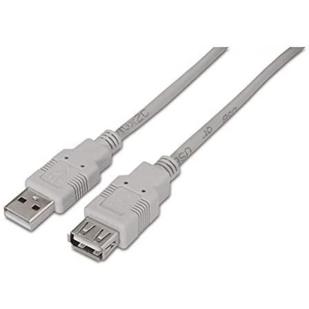 Nano Cable 10.01.0204 Cable Alargador USB 2.0 Macho-Hembra 3m Beige
