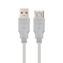 Nano Cable 10.01.0204 Cable Alargador USB 2.0 Macho-Hembra 3m Beige