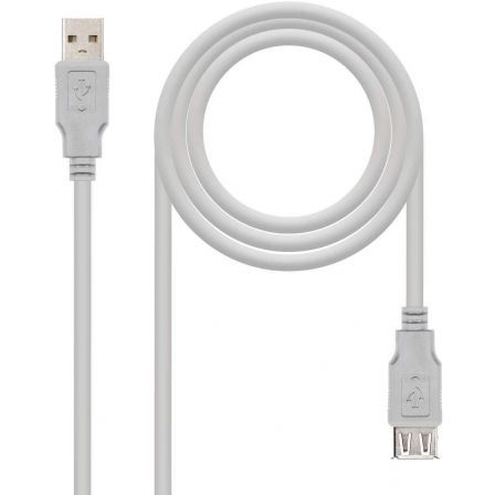 Nano Cable 10.01.0204 Cable Alargador USB 2.0 Macho-Hembra 3m Beige