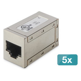 Digitus Acoplador modular CAT 6 apantallado, 5 unidades