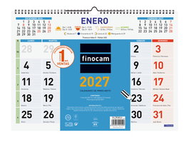 Finocam Calendario de Pared 2027 Mixto L 430x310 mm