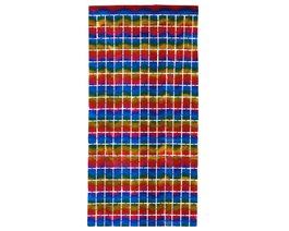 Atosa Cortina Metalizada Decorativa Multicolor de 200 x 100 cm