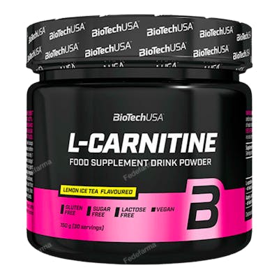 BIOTECHUSA L-Carnitine Drink Powder Té de Limón 150g BIOTECHUSA L-Carnitine Drink Powder Té de Limón 150g