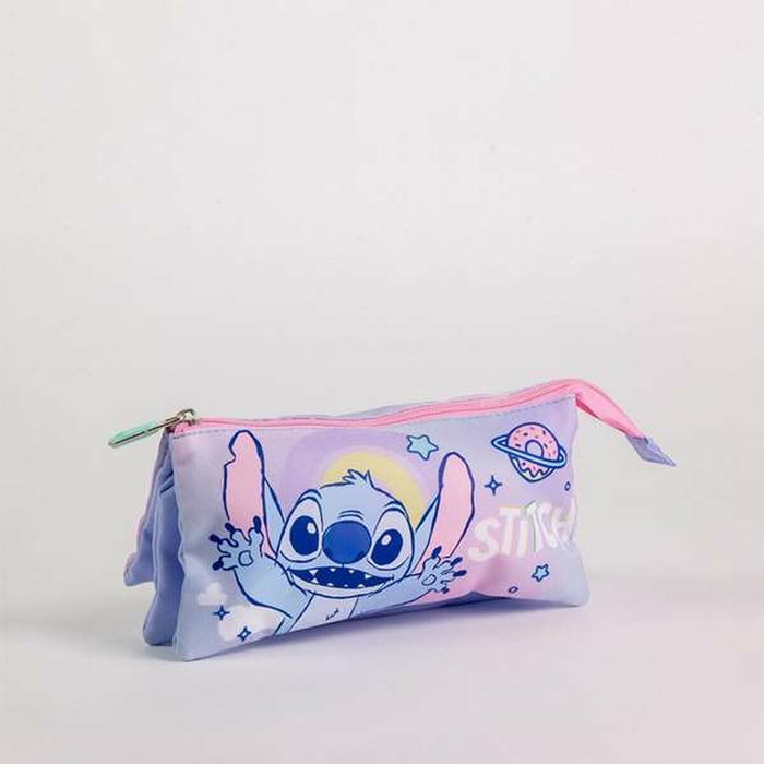 CERDÁ Estuche Portatodo Stitch Disney Triple Lilac