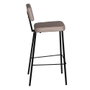 Ixia Taburete Beige Tejido-Metal Set de 4