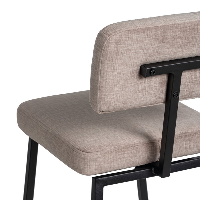 Ixia Taburete Beige Tejido-Metal Set de 4 Ixia Taburete Beige Tejido-Metal Set de 4