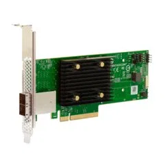 Broadcom HBA 9500-8e Tarjeta Adaptador SAS 12Gb/s PCIe 3.0 Full-height/Low-profile con 2 Puertos HD mini-SAS Externos