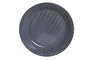 DKD Home Decor Plato de Gres Esmaltado Rayas Azul 600ml