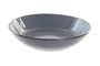 DKD Home Decor Plato de Gres Esmaltado Rayas Azul 600ml
